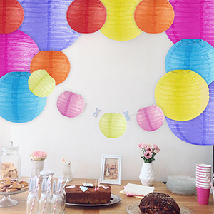 sweet sixteen party, quinceanera party, paper color lantern pack,