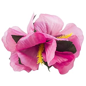 Hawaiian Luau Kids Party, Hibiscus Flower Straws, Tiki Party, Baby Girls Alligator Hair Clips