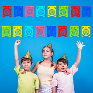 Colorful Tissue Coco Movie, Fiesta Party Birthday, Festive Celebrations Cinco de Mayo