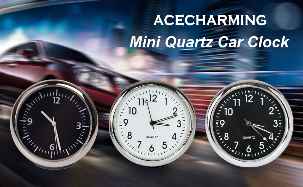 Car Dashboard Clock Cars Air Vent Quarz Clocks Mini Perfect Decoration