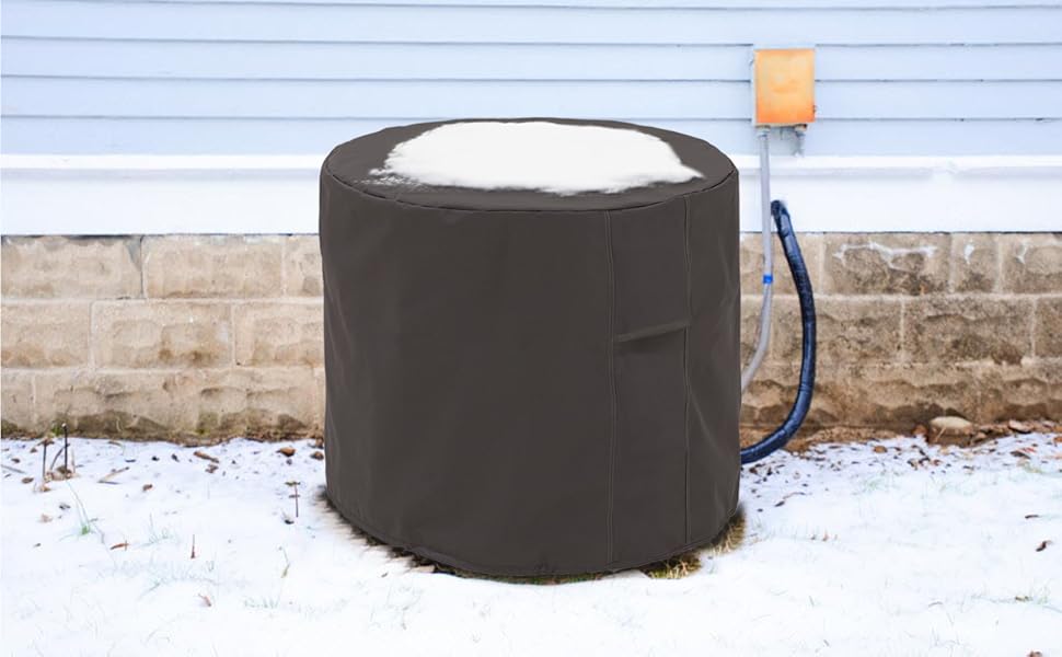 JEACENT Round Air Conditioner Cover for Outside Units 34D x