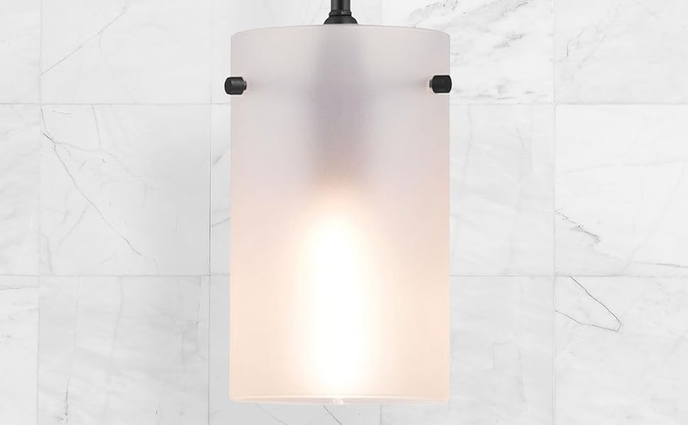 Pendant light frosted shade kitchen lighting over island dining room hanging lamp fixture modern