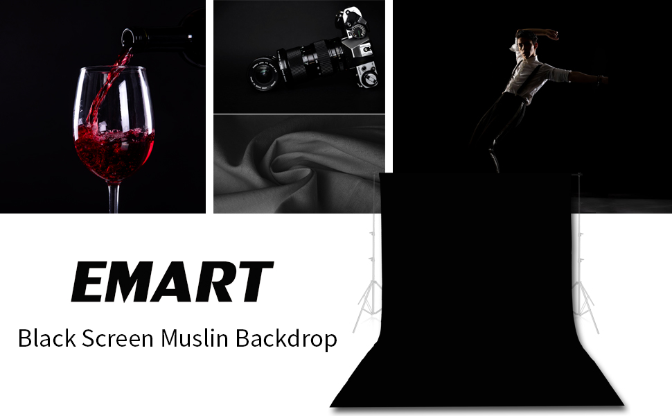 black backdrop