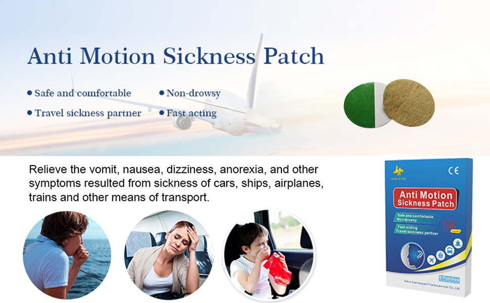 Motion Sickness Patch,Seasick Patches for Cruise Works to