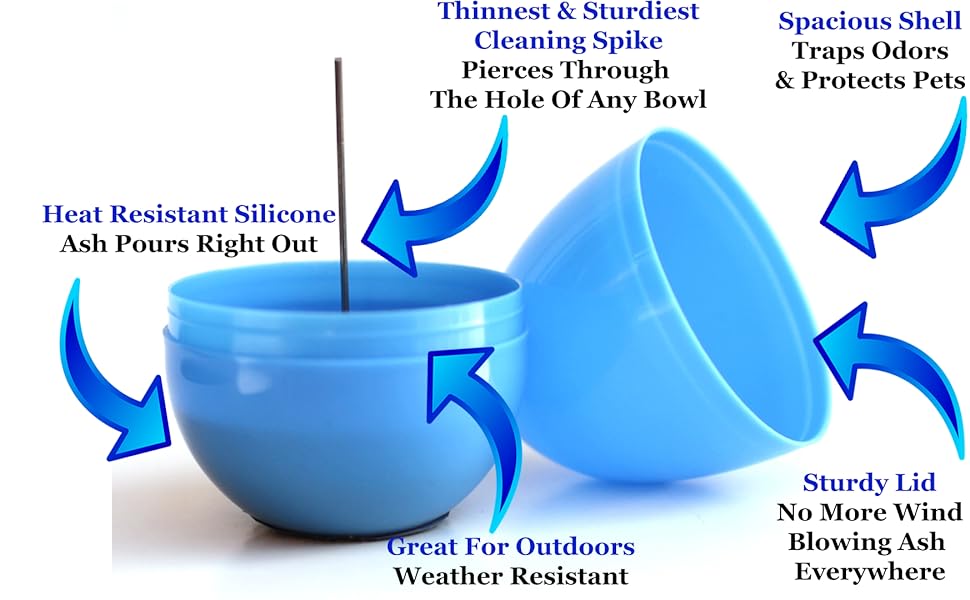 Poke A Bowl Ashtray Clean Your Ash Hole (Red) Home