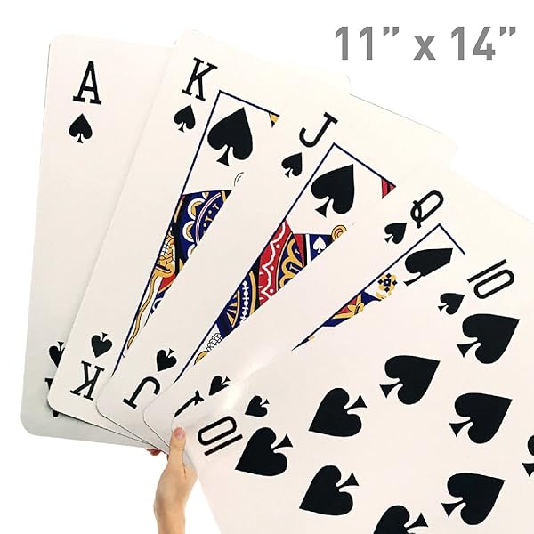 Amazon Com Easygoproducts Giant Playing Cards Novelty Jumbo