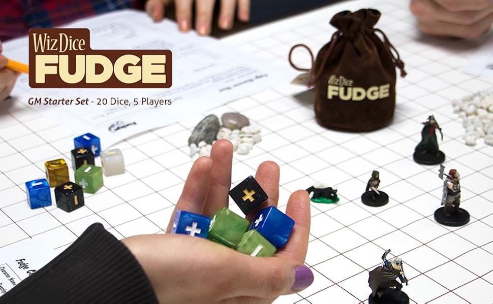20 Fudge Dice GM Starter Pack Terrestrial 5 Sets of 4