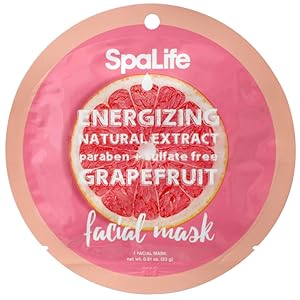 energizing grapefruit sheet mask