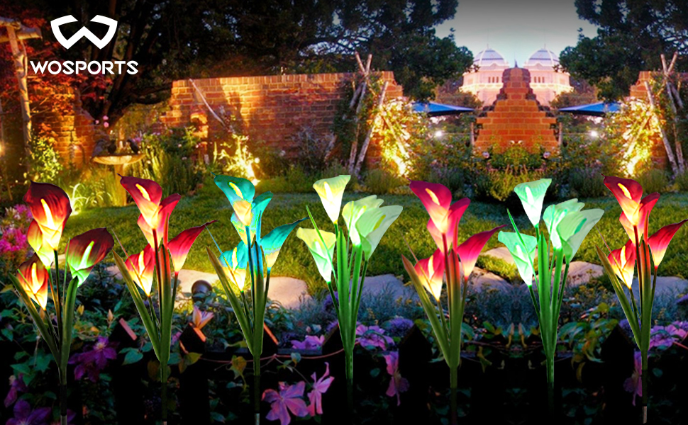 Solar flower lights outdoor