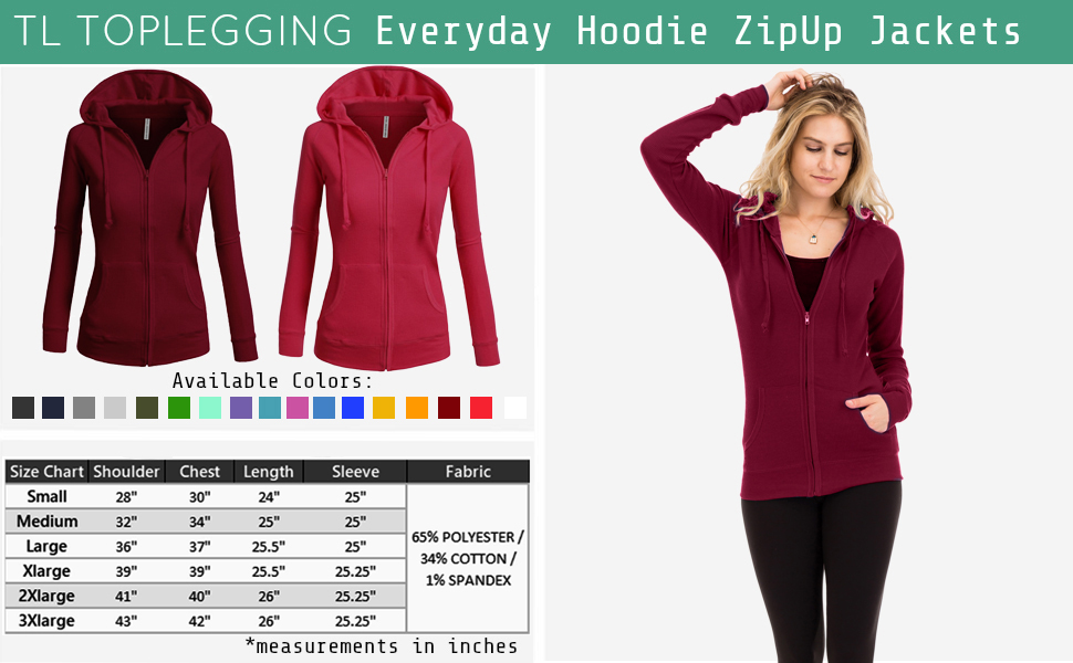 ladies hoodies size 24