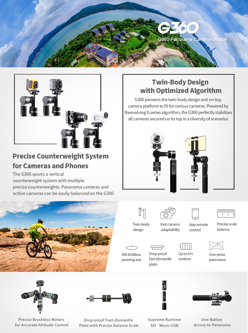 Amazon.com : FeiyuTech G360 Panoramic Camera Gimbal with