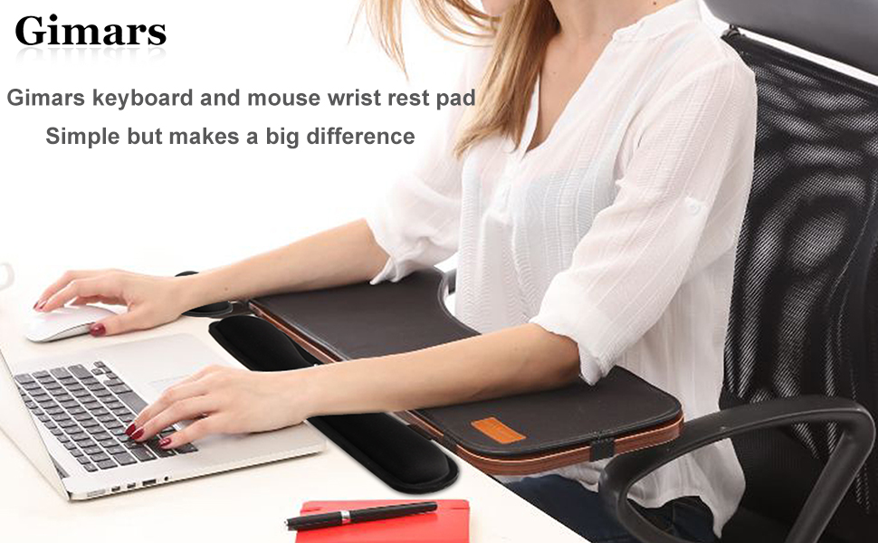 Gimars Memory Foam Set Keyboard Wrist Rest Pad & Mouse
