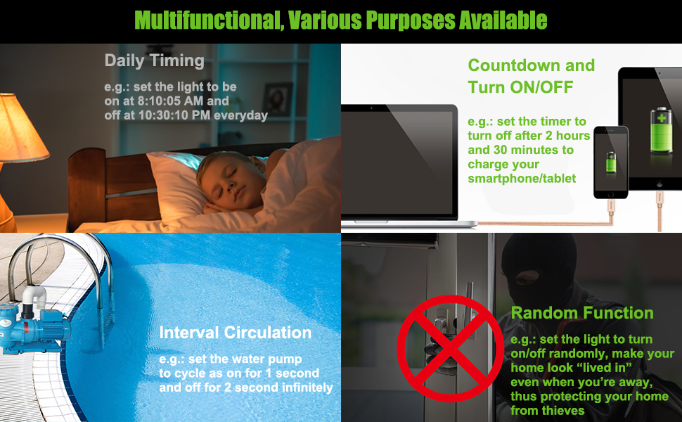 Outlet Timer Nearpow Multifunctional Programmable Timer With Countdown And Infinite Short Cycle 19 On Off Programs 7 Day Digital Timers For