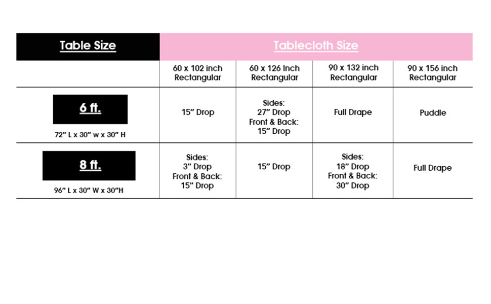 YOUR CHAIR COVERS 90 x 156 Inch Rectangular Polyester