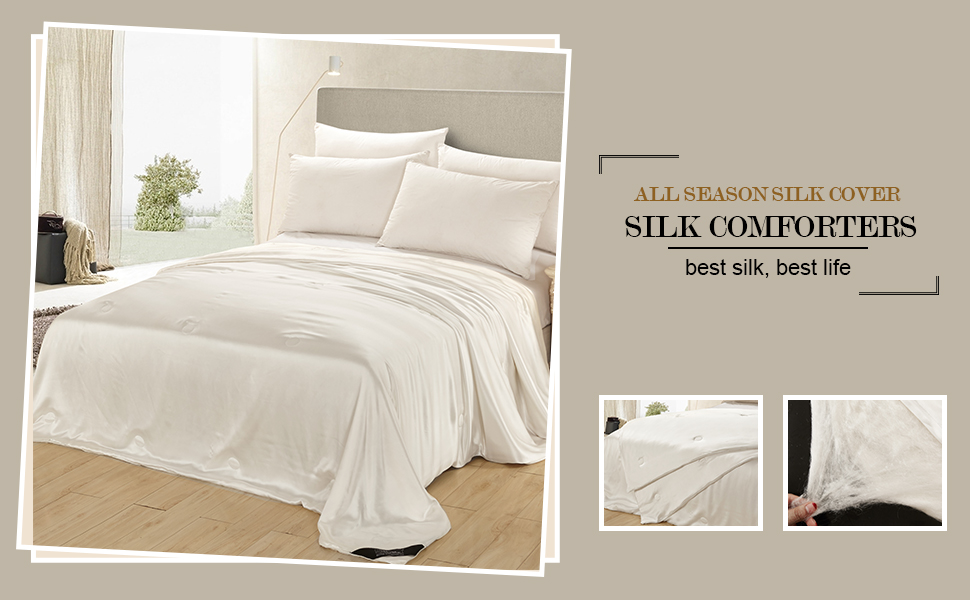 Amazon Com Lilysilk All Season Silk Comforter With Silk Shell 100