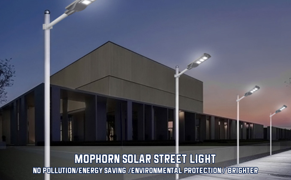 Amazon.com: Mophorn - Luz solar de calle LED con mando a ...