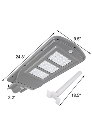 Amazon.com: Mophorn - Luz solar de calle LED con mando a ...
