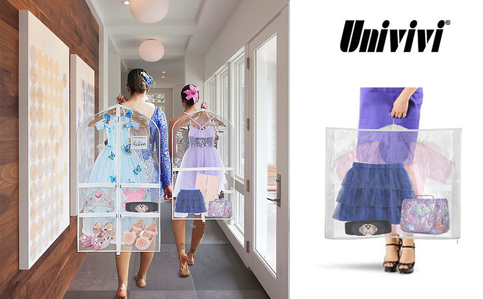 Clear PVC 40 inch Dance Costume bags