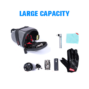 Capacity of bike seat bag