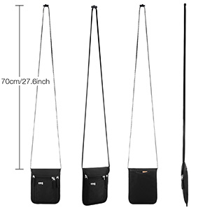 Adjustable neck wallet