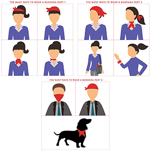 Multifunctional Novelty Paisley Cowboy Choice