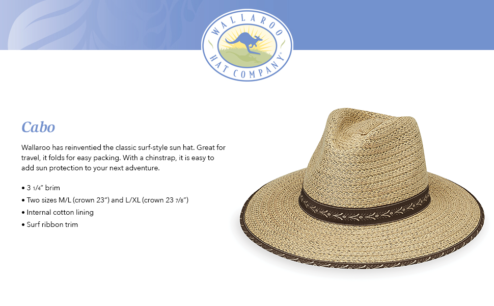 Wallaroo Hat Company Men’s Cabo Fedora UPF 50+ Sun Protection