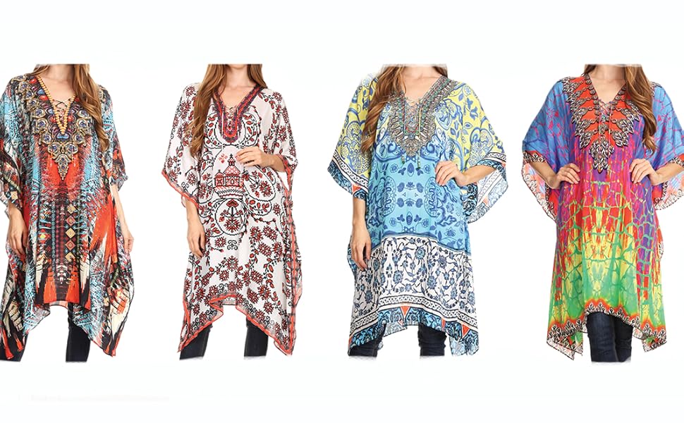 Sakkas P2 - Kristy Long Tall Lightweight Caftan Dress/Cover