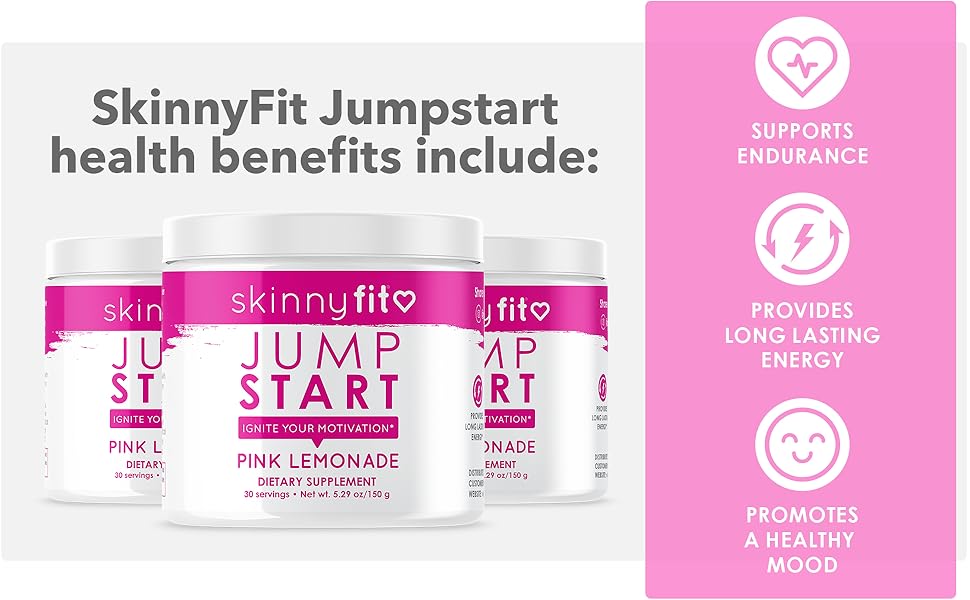 SkinnyFit Jump Start Pre Workout Supplement for Women 30