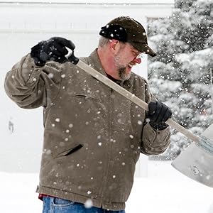 shoveling snow