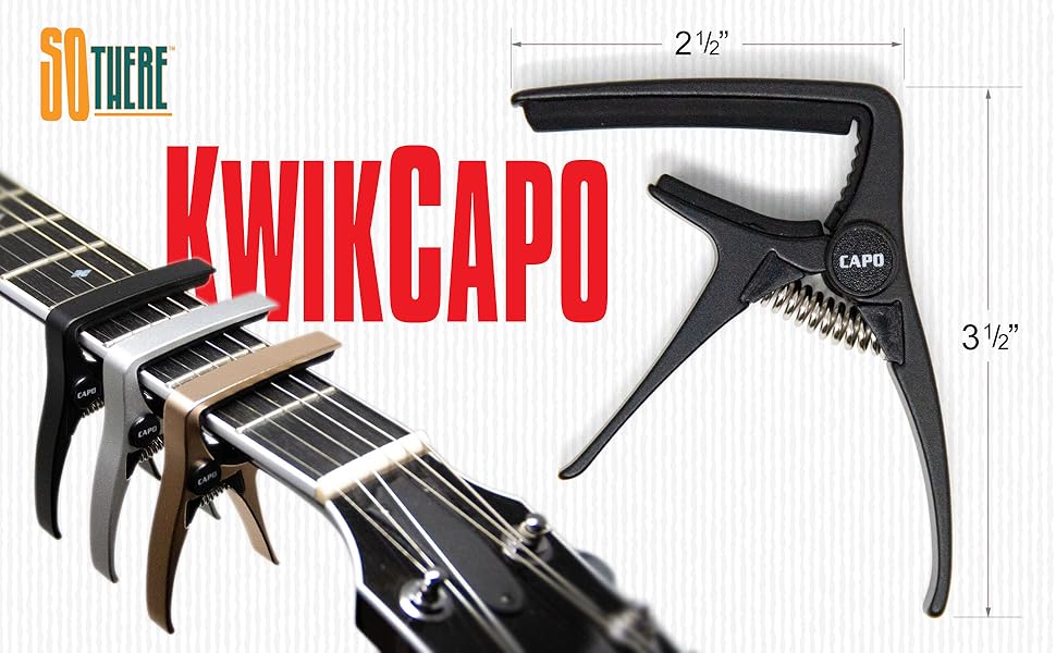 So There KwikCapo Best Compact Trigger Style Guitar Capo