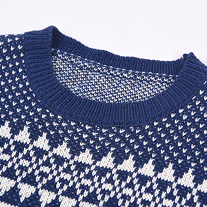 Exlura Unisex Patterns Reindeer Ugly Christmas Sweater Pullover Cardigan