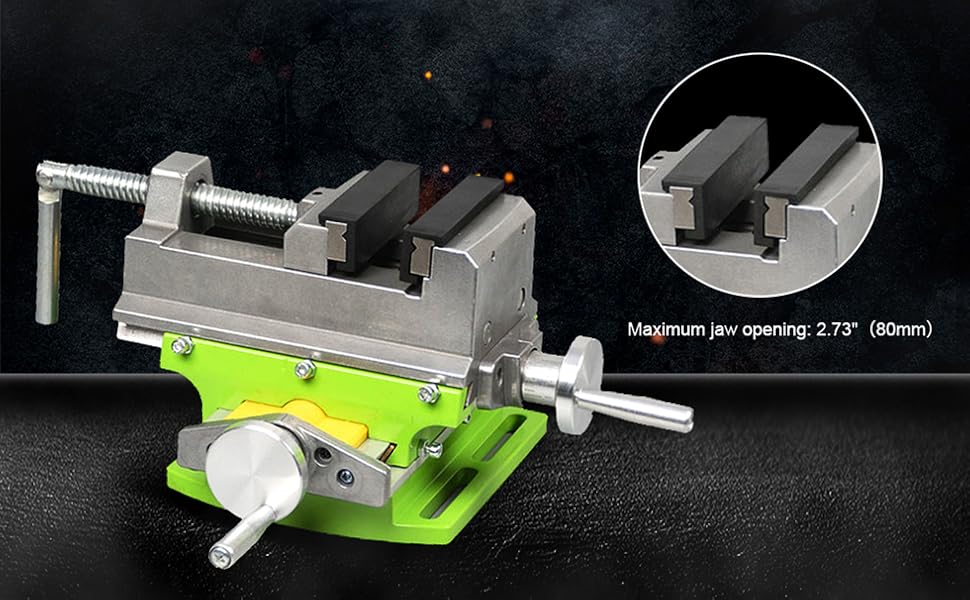 3" Cross Slide Drill Press Vise 2 Way X Y Compound Vise