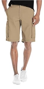 fried denim cargo shorts