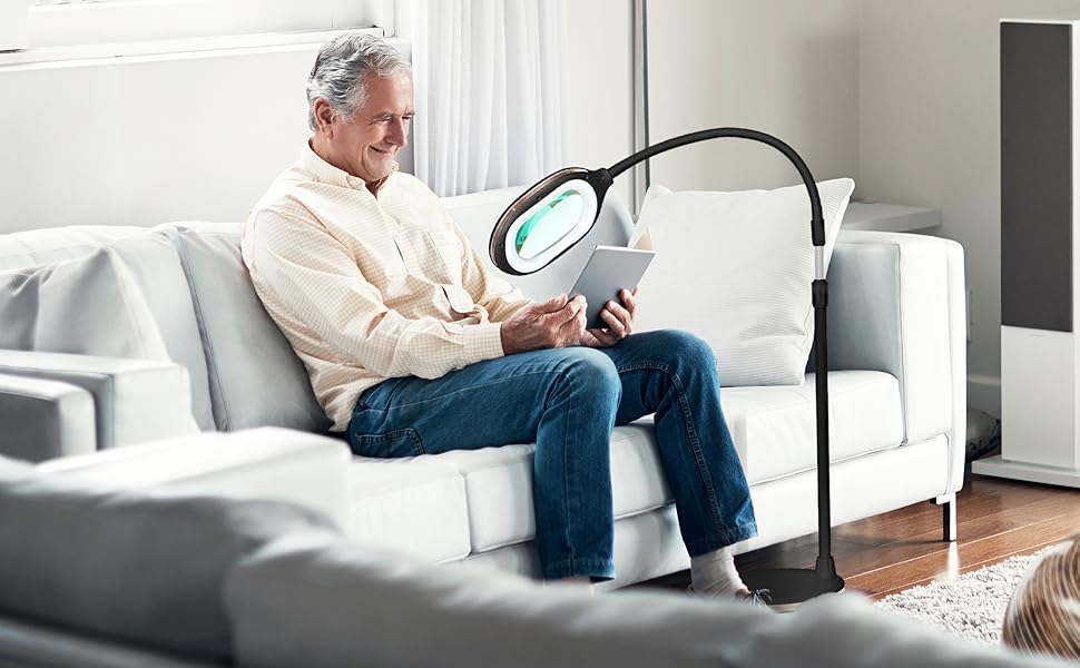 Brightech LightView Pro Magnifying LED Desk Lamp With Light, Hobbies