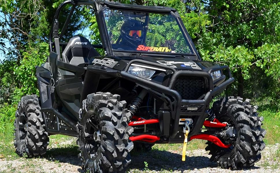 SuperATV Heavy Duty High Clearance AArms for Polaris RZR S