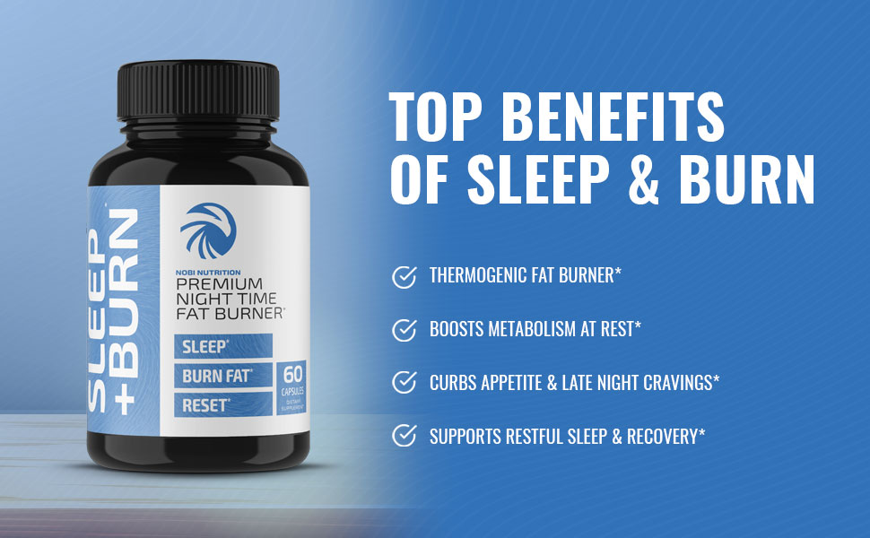 Nobi Nutrition Night Time Weight Loss Pills to Reduce Belly Fat | Sleep Aid - Appetite Suppressant & Fat Burner