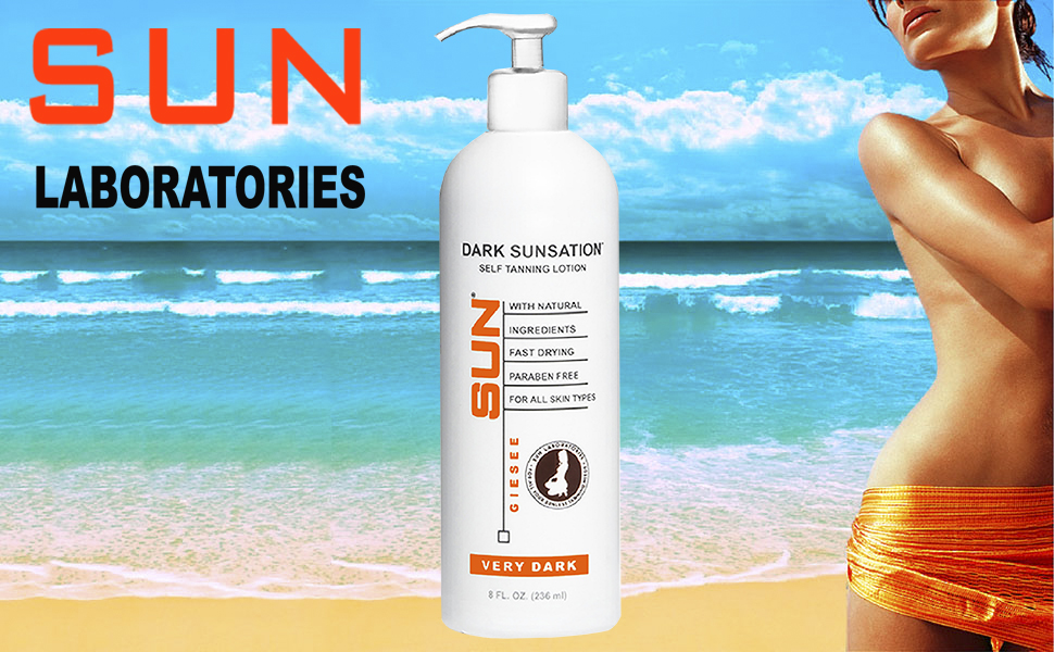 Very Dark Self Tanning Lotion 8 oz Indoor Tanning Lotion Face and Body Self