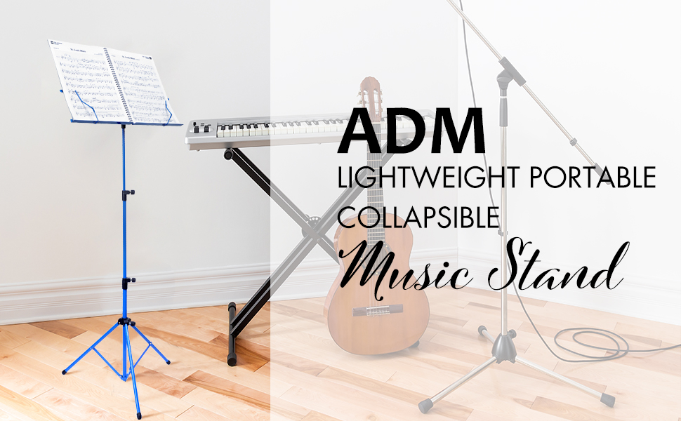 ADM Music Stand Folding Lightweight Sheet Music Stand