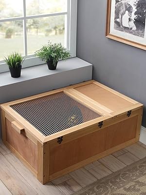 Amazon.com : unipaws Designer Tortoise House with Wire Top 