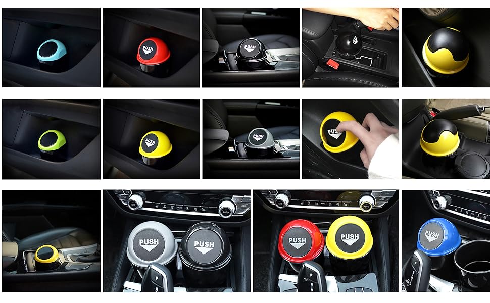 Yolu Car Garbage Trash Can, Mini Auto Garbage Can Car Trash