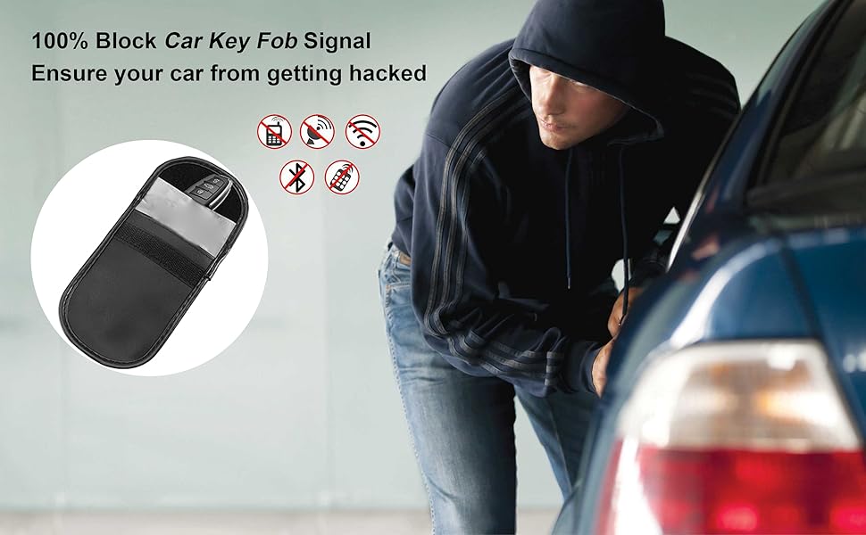 Mengshen® Car Key Fob Signal Blocking Pouch/Bag/Case, Car