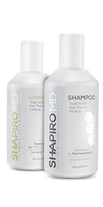 healthier hair, thicker hair, fuller hair, shampoo and conditioner combo, Shapiro MD, hair growth