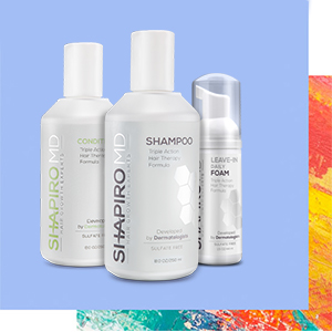 healthier hair, thicker hair, fuller hair, shampoo, conditioner, foam, Shapiro MD, hair growth