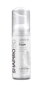 healthier hair, thicker hair, fuller hair, foam, Shapiro MD system, hair growth, hair loss, leave-in