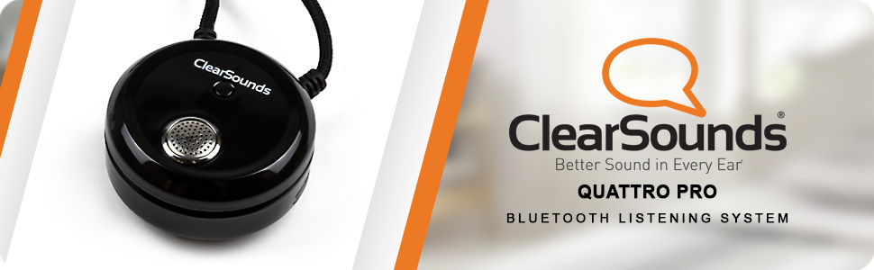 clearsounds quattro pro 4 bluetooth listening system personal hearing amplifier amplification