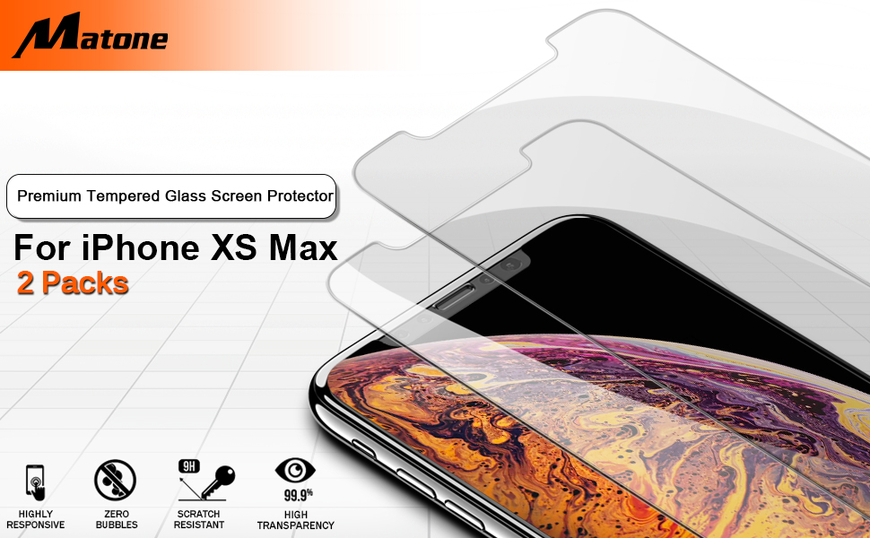 for iPhone 11 Pro Max Screen Protector, for iPhone Xs Max