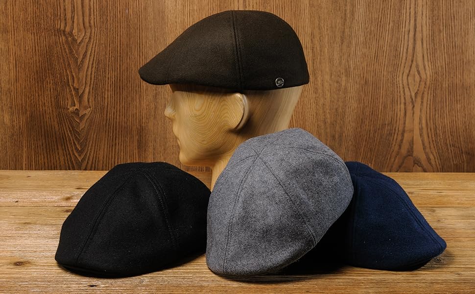 six panel flat cap