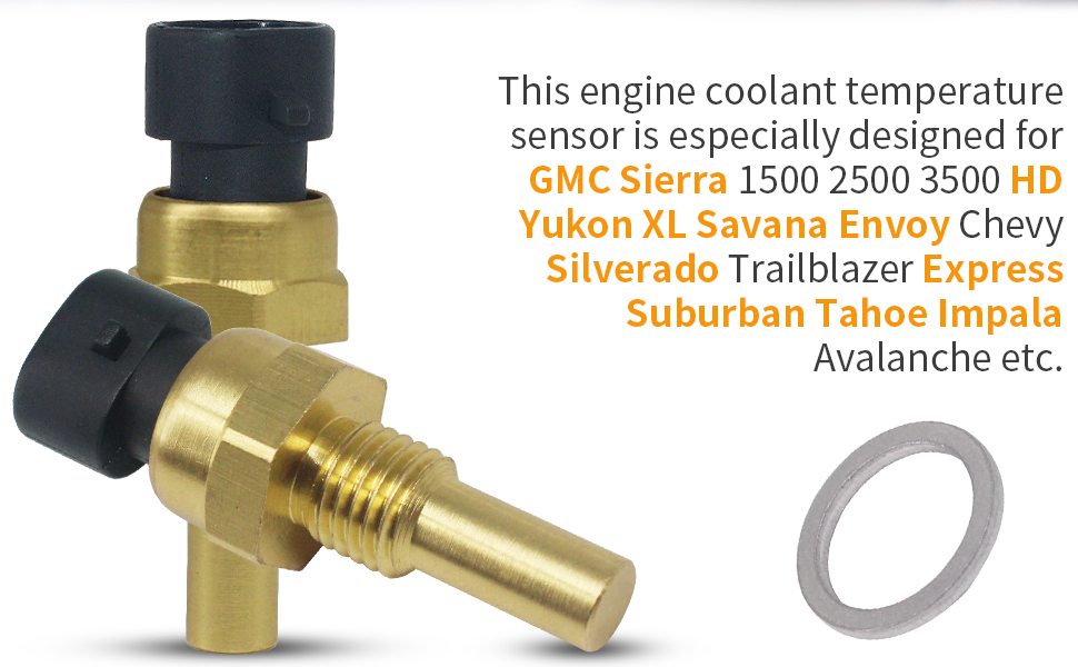 Coolant temperature sensor for GMC Chevy, engine coolant temperature sensor