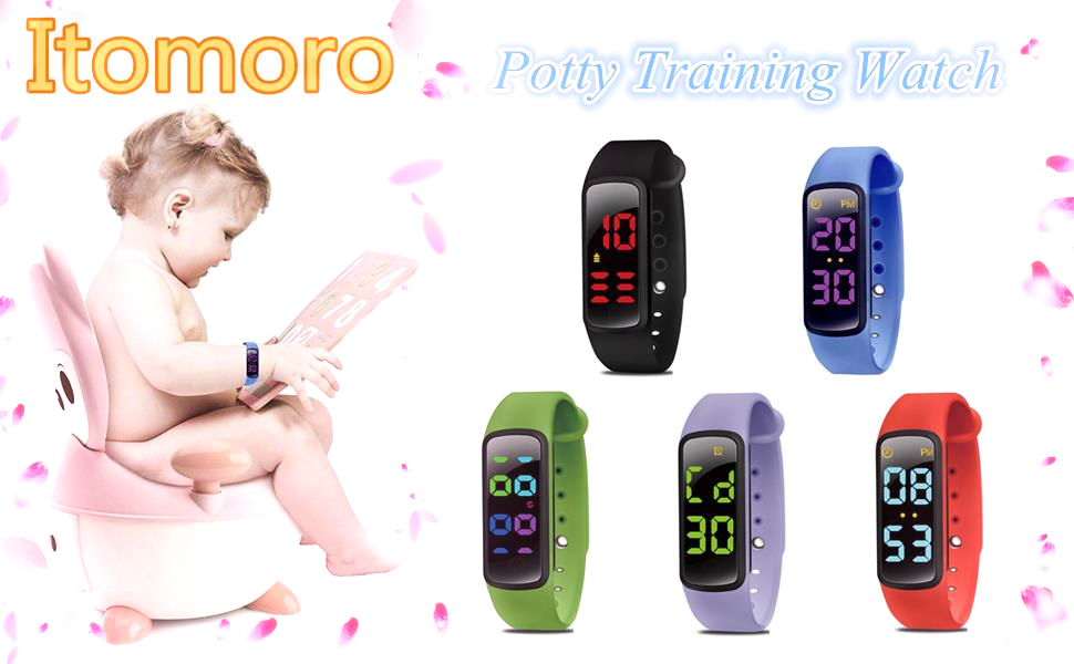 Itomoro Potty Training Watch Baby Reminder Water Resistant