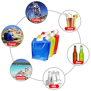 Outdoor Folding Water Bag for Trip Outdoor Camping Riding Mountaineer